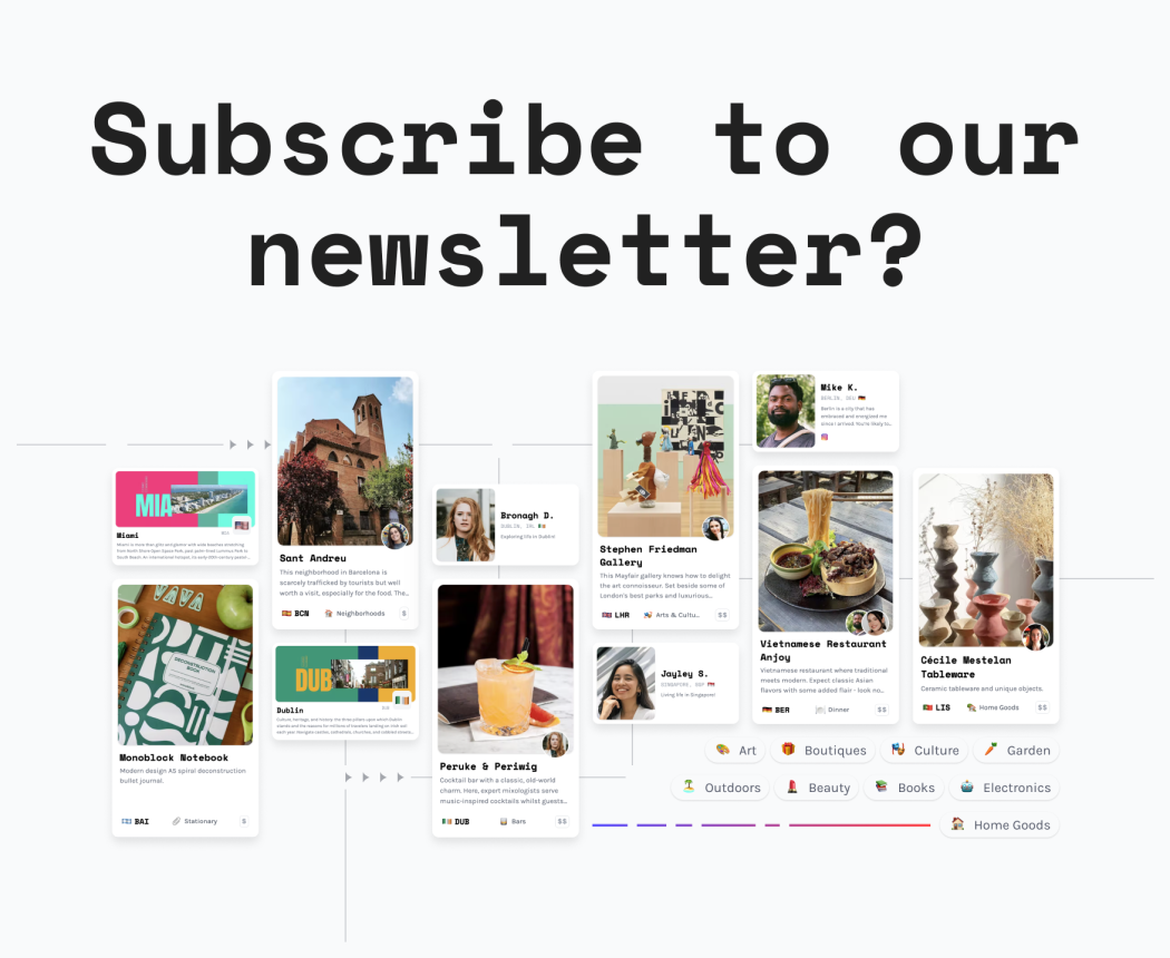 Subscribe to our newsletter?